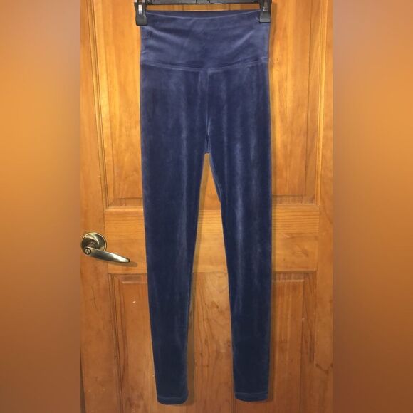 179. Offline aerie navy velour leggings size small - Picture 1 of 2